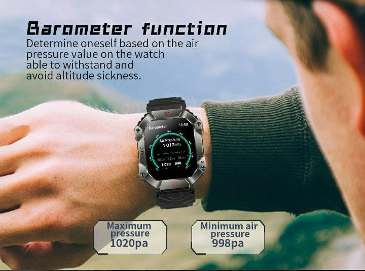 KR80 Bluetooth HD Heal Monitoring Smart Watch - White/Orange_9